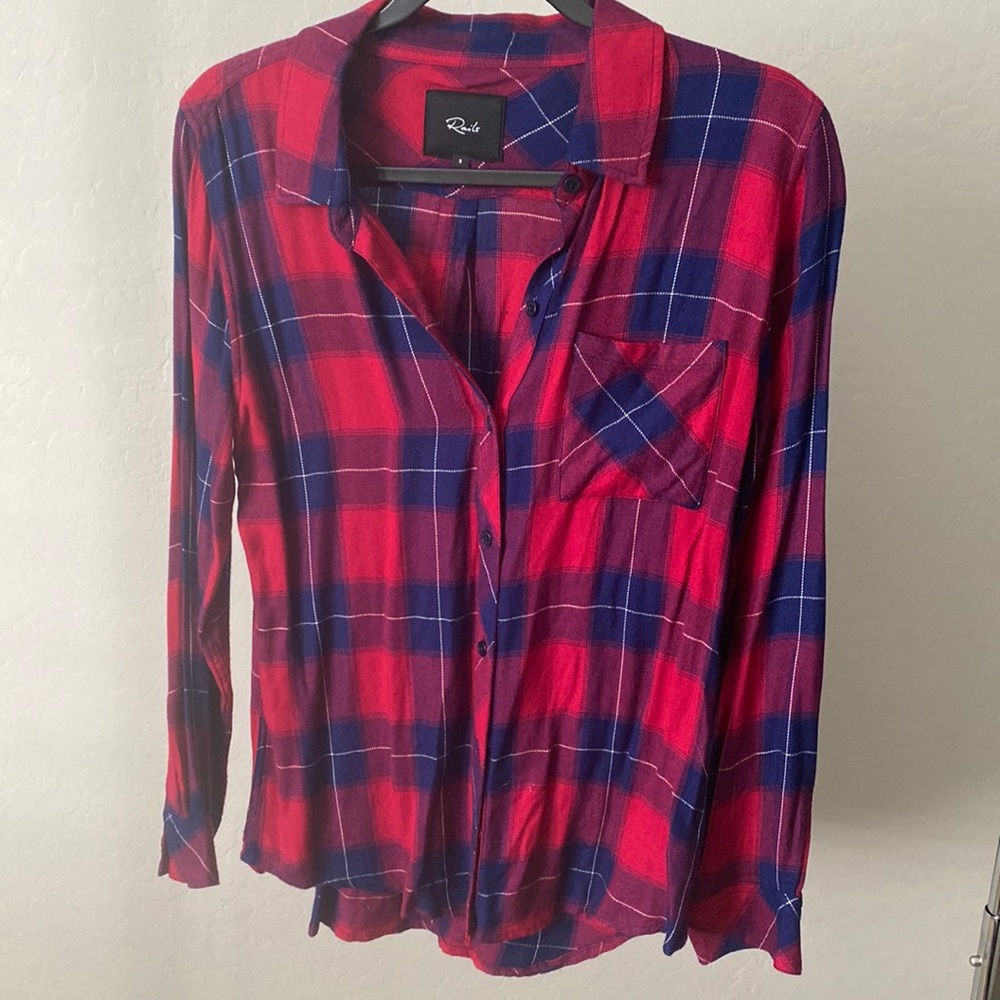 Rails Plaid Top